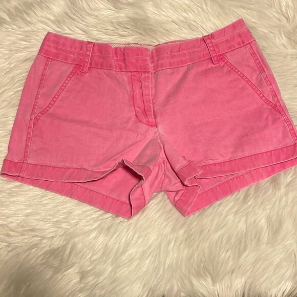 J. Crew - Chino Shorts in Hot Pink sz 4 - Picture 1 of 6